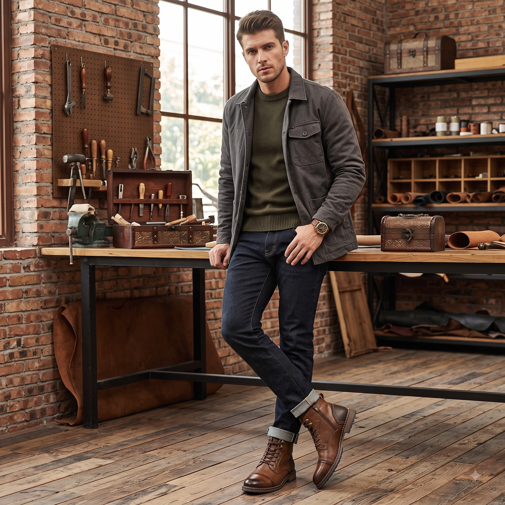 Fashion Men's High-top Dr Martens Boots