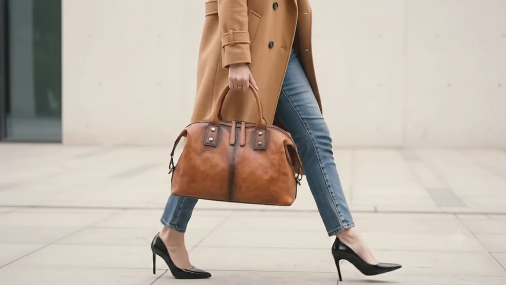 Vintage Leather Women's Messenger Shoulder Bag